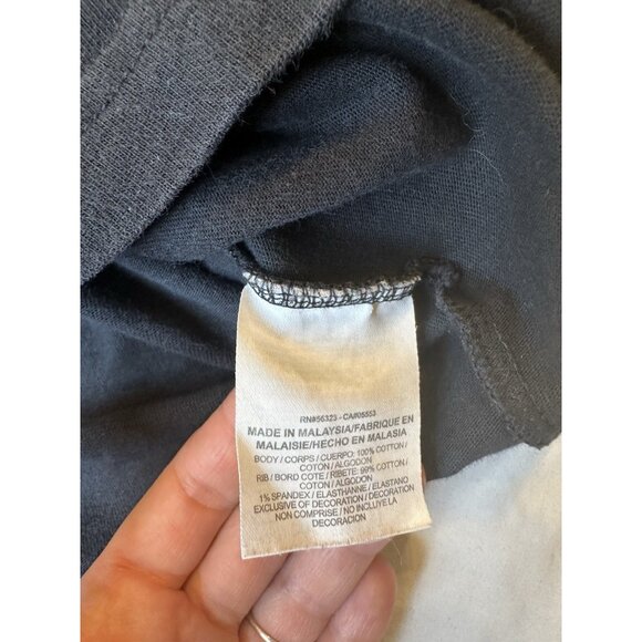 Nike Women’s Crop Top Shirt Black Logo Small - Picture 5 of 5